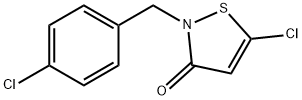 5-Chloro-2-(4-chlorophenylmethyl)-3(2H)-isothiazolone 구조식 이미지