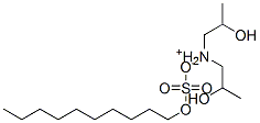 비스(2-히드록시프로필)암모늄데실황산염 구조식 이미지