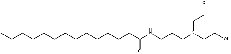 N-[3-[bis(2-hydroxyethyl)amino]propyl]myristamide 구조식 이미지