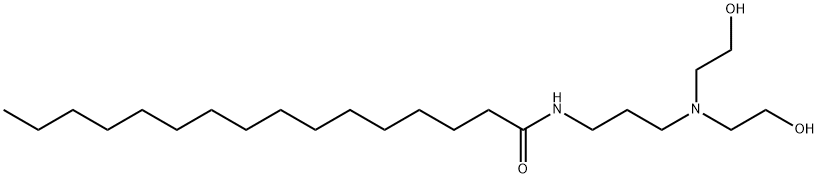 N-[3-[비스(2-히드록시에틸)아미노]프로필]헥사데칸-1-아미드 구조식 이미지