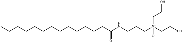 N-[3-[bis(2-hydroxyethyl)amino]propyl]myristamide N-oxide  구조식 이미지