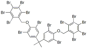 4,4'-(이소프로필리덴)비스[2,6-디브로모-알파-(펜타브로모페닐)아니솔] 구조식 이미지