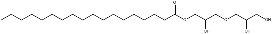 3-(2,3-dihydroxypropoxy)-2-hydroxypropyl stearate Structure