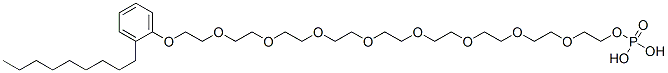 26-(nonylphenoxy)-3,6,9,12,15,18,21,24-octaoxahexacosan-1-yl hydrogen  phosphate  구조식 이미지