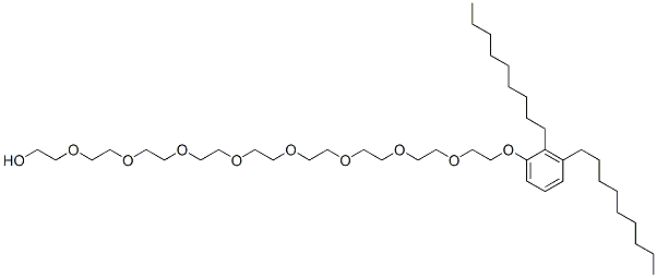 26-(디노닐페녹시)-3,6,9,12,15,18,21,24-옥타옥사헥사코산-1-올 구조식 이미지