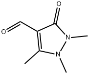 1H-Pyrazole-4-carboxaldehyde,  2,3-dihydro-1,2,5-trimethyl-3-oxo- 구조식 이미지