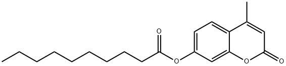 4-Methylumbelliferyl Decanoate 구조식 이미지