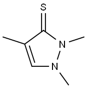 3H-Pyrazole-3-thione,1,2-dihydro-1,2,4-trimethyl- Structure