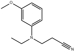 3-(ethyl(3-methoxyphenyl)amino)propanenitrile 구조식 이미지