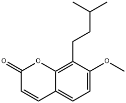 7-Methoxy-8-(3-methylbutyl)-2H-1-benzopyran-2-one 구조식 이미지