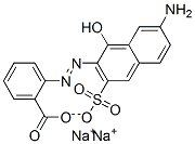 disodium 2-[(7-amino-1-hydroxy-3-sulphonato-2-naphthyl)azo]benzoate 구조식 이미지