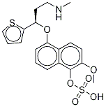 5-Hydroxy-6-methoxy Duloxetine Sulfate Sodium Salt Structure