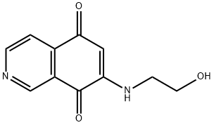 5,8-Isoquinolinedione, 7-[(2-hydroxyethyl)amino]- (9CI) Structure