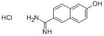 6-AMIDINO-2-NAPHTHOL, HYDROCHLORIDE Structure