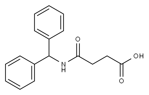 N-BENZHYDRYL-SUCCINAMIC ACID Structure