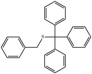 Tritylbenzyl sulfide Structure