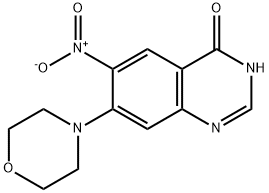 7-MORPHOLIN-4-YL-6-NITROQUINAZOLIN-4(3H)-ONE 구조식 이미지