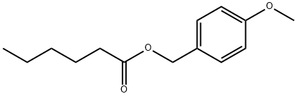 Hexanoic acid, (4-methoxyphenyl)methyl ester 구조식 이미지