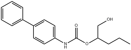 1-hydroxypentan-2-yl N-(4-phenylphenyl)carbamate 구조식 이미지