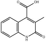 2-HYDROXY-3-METHYL-4-QUINOLINECARBOXYLIC ACID Structure