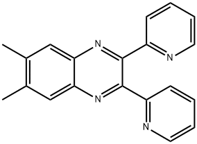 6,7-DIMETHYL-2,3-DI(2-피리딜)퀴녹살린 구조식 이미지