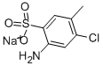 Sodium 4-amino-6-chlorotoluene-3-sulphonate Structure