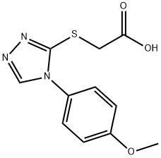 {[4-(4-METHOXYPHENYL)-4H-1,2,4-TRIAZOL-3-YL]THIO}ACETIC ACID 구조식 이미지