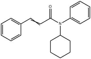 N-cyclohexyl-N,3-diphenyl-prop-2-enamide 구조식 이미지
