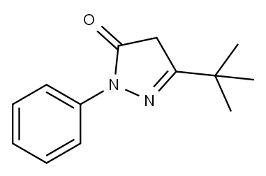 3-TERT-BUTYL-1-PHENYL-2-PYRAZOLIN-5-ONE Structure
