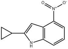 2-Cyclopropyl-4-nitro-1H-indole Structure