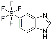 5-(Pentafluorothio)-1H-benzimidazole, 5-(Pentafluorosulphanyl)-1H-benzimidazole 구조식 이미지