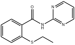 Benzamide, 2-(ethylthio)-N-2-pyrimidinyl- (9CI) 구조식 이미지