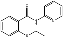Benzamide, 2-(ethylthio)-N-2-pyridinyl- (9CI) 구조식 이미지