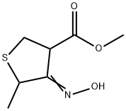 3-Thiophenecarboxylicacid,tetrahydro-4-(hydroxyimino)-5-methyl-,methyl 구조식 이미지