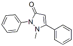1-Methyl-2,5-diphenyl-4-pyrazoline-3-one Structure