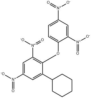 (2-사이클로헥실-4,6-디니트로페닐)(2,4-디니트로페닐)에테르 구조식 이미지