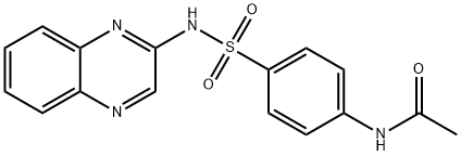 N(4)-acetylsulfaquinoxaline 구조식 이미지