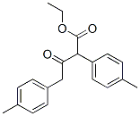 에틸2,4-비스(4-메틸페닐)-3-옥소-부타노에이트 구조식 이미지
