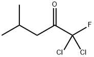 1,1-dichloro-1-fluoro-4-methyl-pentan-2-one 구조식 이미지