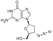 3'-AZIDO-2'-3'-DIDEOXYGUANOSINE Structure