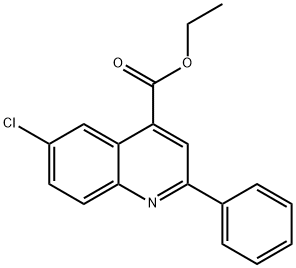 ethyl 6-chloro-2-phenyl-quinoline-4-carboxylate 구조식 이미지