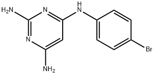 N4-(4-bromophenyl)pyrimidine-2,4,6-triamine 구조식 이미지