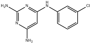 N4-(3-chlorophenyl)pyrimidine-2,4,6-triamine 구조식 이미지