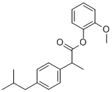 2-메톡시페닐2-(4-이소부틸페닐)프로피오네이트 구조식 이미지