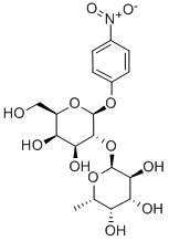 p-니트로페닐2-O-(aL-푸코피라노실)-D-갈락토피라노사이드 구조식 이미지