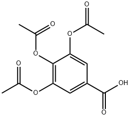 3,4,5-TRIACETOXYBENZOIC ACID Structure