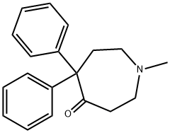 1-methyl-5,5-diphenyl-azepan-4-one Structure