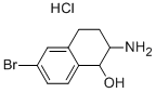 2-AMINO-6-BROMO-1,2,3,4-TETRAHYDRO-NAPHTHALEN-1-OL HYDROCHLORIDE Structure