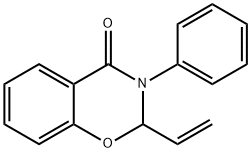 2-Ethenyl-3,4-dihydro-3-phenyl-2H-1,3-benzoxazin-4-one 구조식 이미지