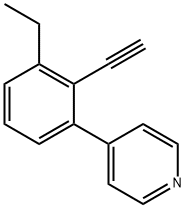 Pyridine, 4-(3-ethyl-2-ethynylphenyl)- (9CI) Structure